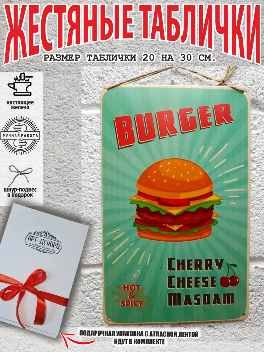 фастфуд постер на стену