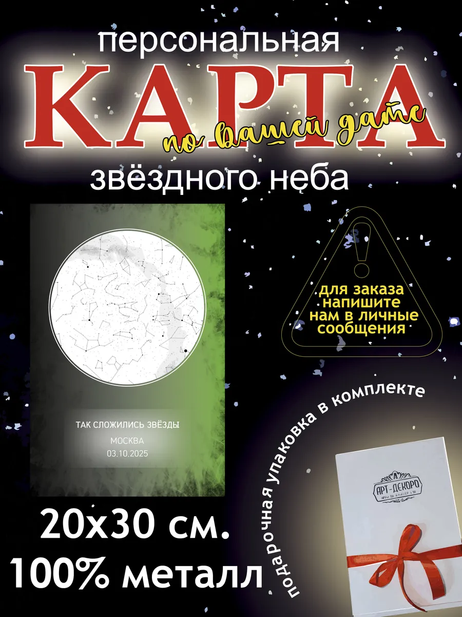 карта звездного неба по вашей дате