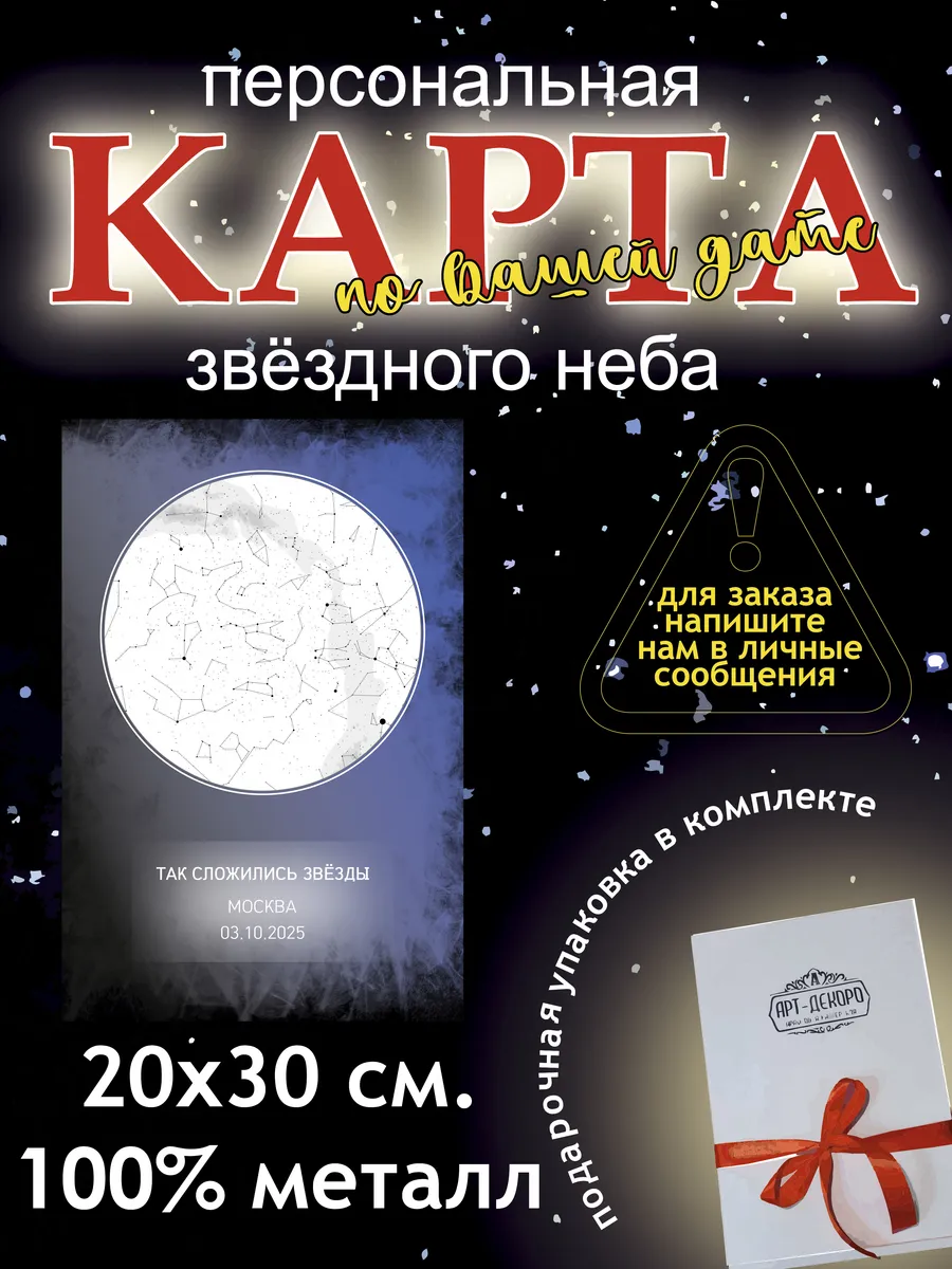 карта звездного неба по вашей дате